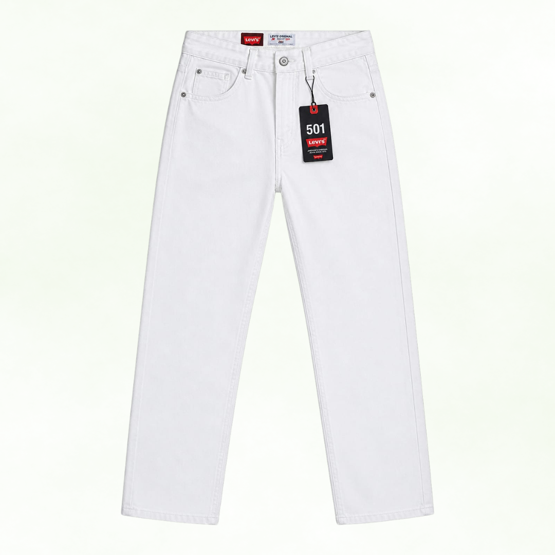 Levis High Quality Semy Baggy Pant - White Color