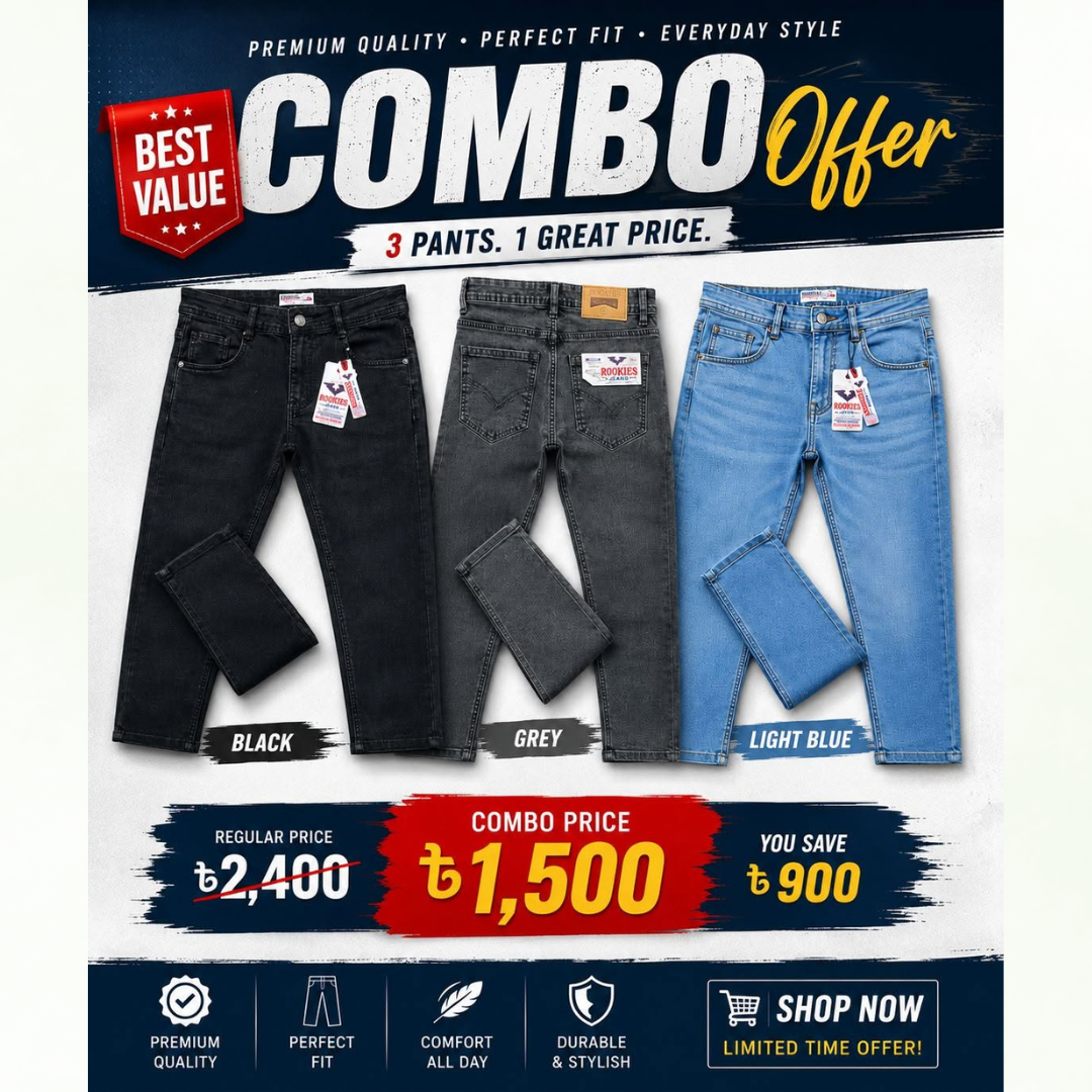 3 Piece Pants Combo Offer