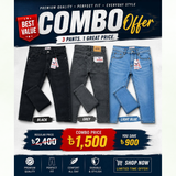 3 Piece Pants Combo Offer